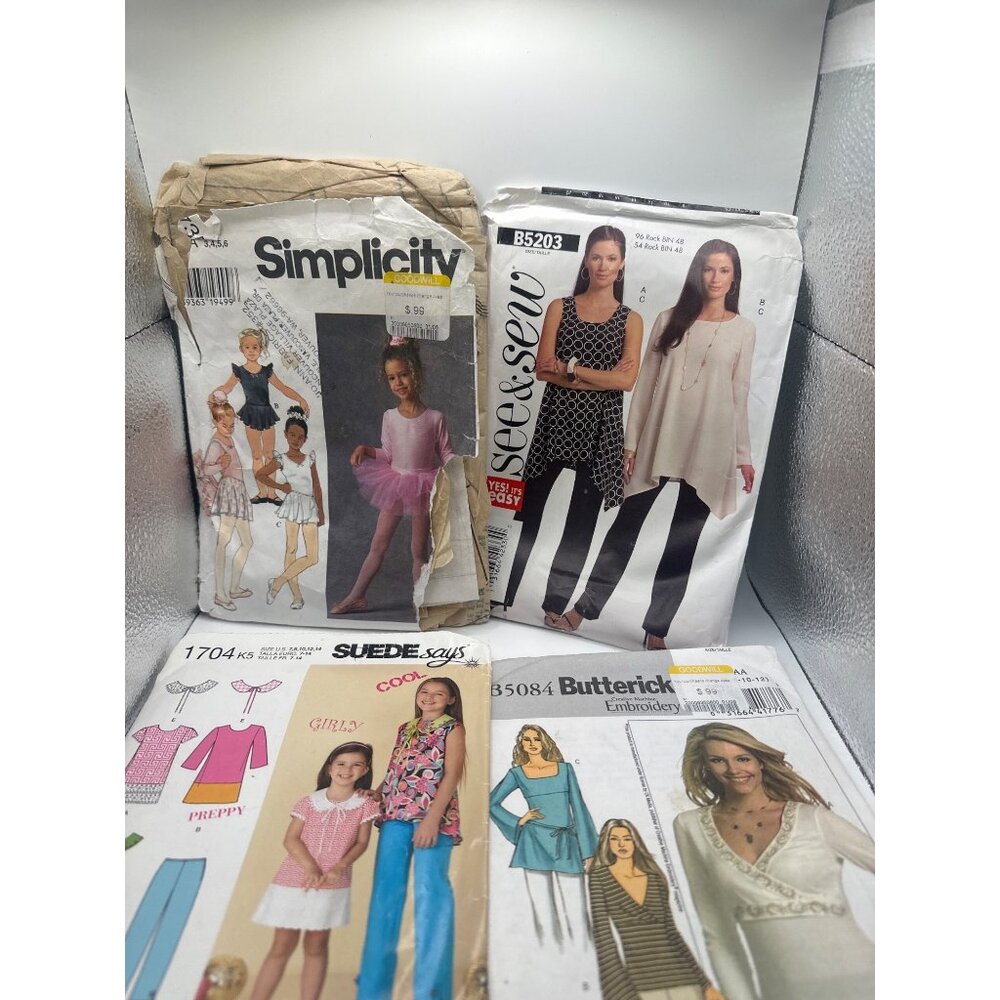 Vintage Sewing Pattern Lot - McCalls‎ Simplicity Butterick & More - Womens Girls